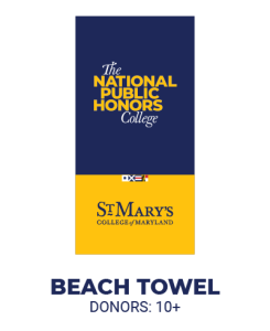 Beach Towel with The National Public Honors College and the  